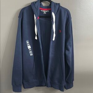 U.S. Polo Assn. Men's Navy Blue Hoodie NWOT